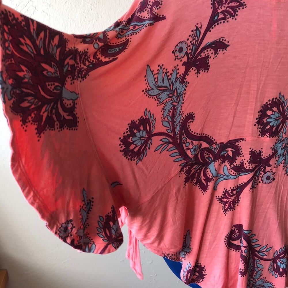 NWOT Free People Floral Top Size XS - Picture 5 of 8